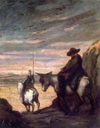 don Quijote por Honoré Daumier