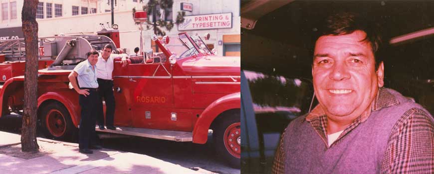 El "Gaucho Bermúdez", y un regalo para la Ciudad de Rosario. Un carro de bomberos